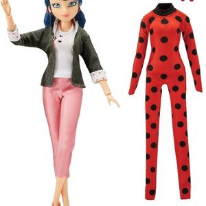 Miraculous Ladybug Superhero Secret Marinette Fashion Doll Action Figure
